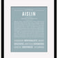 Aislin | Name Art Print