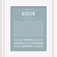Aislin | Name Art Print