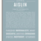 Frame Options | Powder Blue | White Frame, Matted