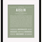 Aislin | Name Art Print