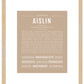 Aislin | Name Art Print