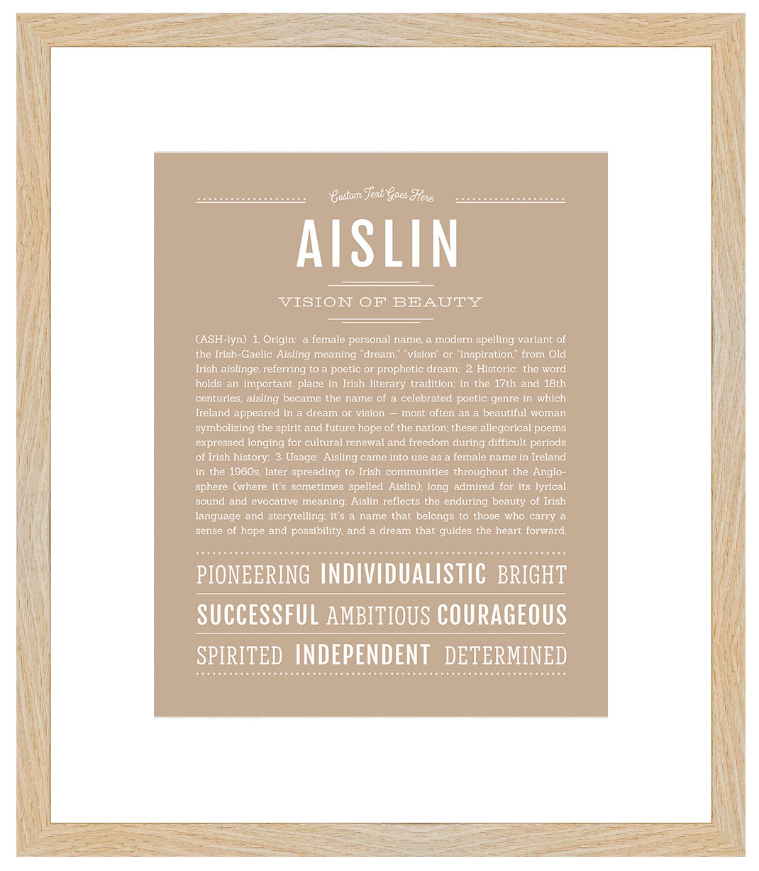 Aislin | Name Art Print