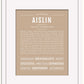 Aislin | Name Art Print