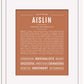 Aislin | Name Art Print