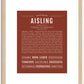 Aisling | Name Art Print