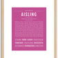 Aisling | Name Art Print