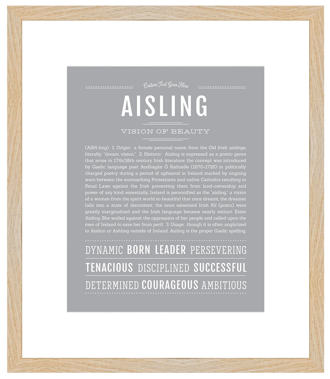 Aisling | Name Art Print