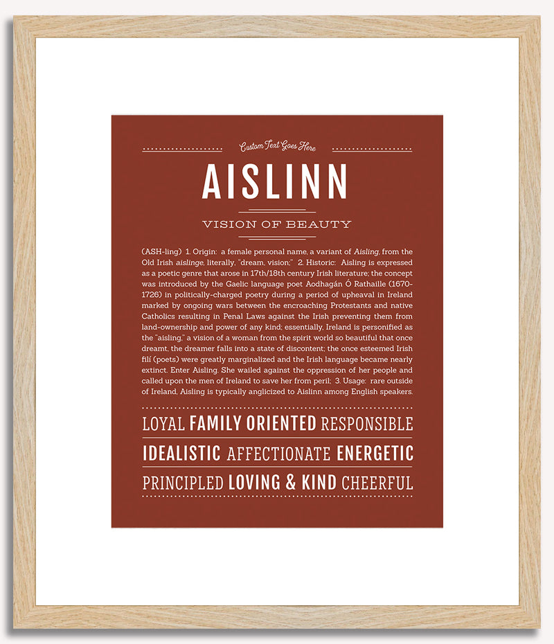 Aislinn | Name Art Print