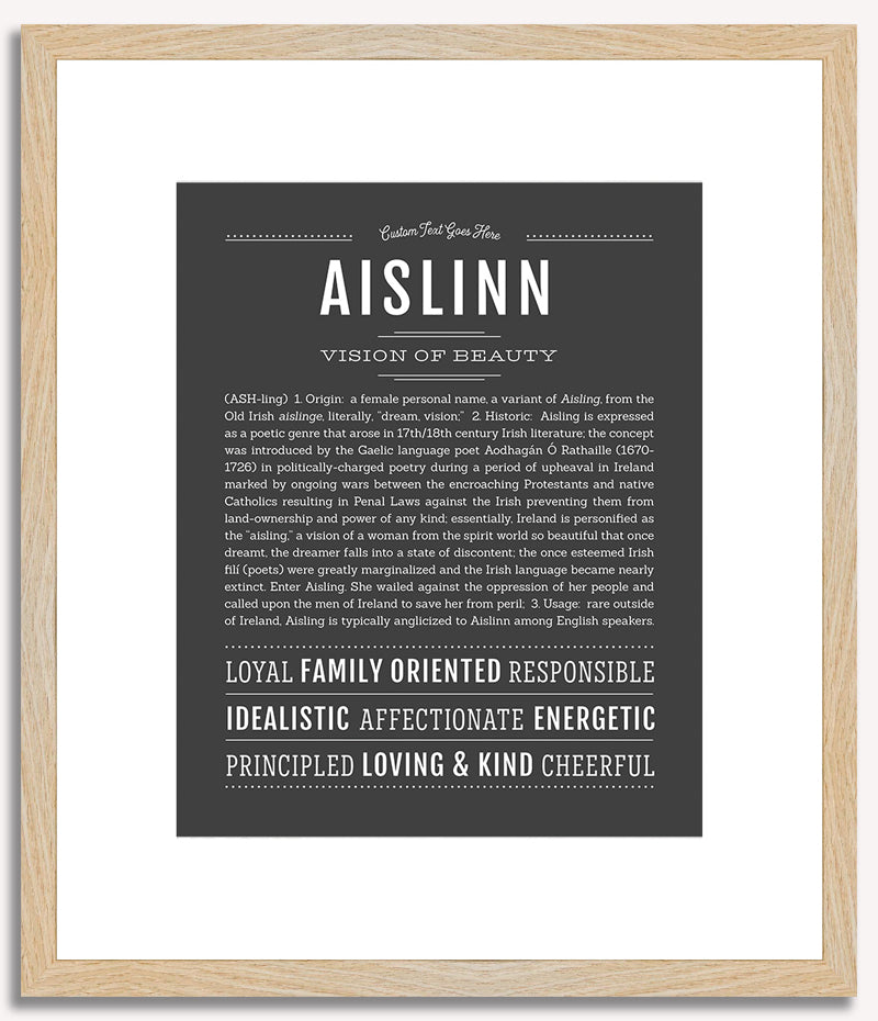 Aislinn | Name Art Print