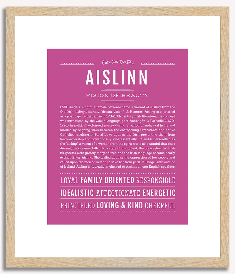 Aislinn | Name Art Print