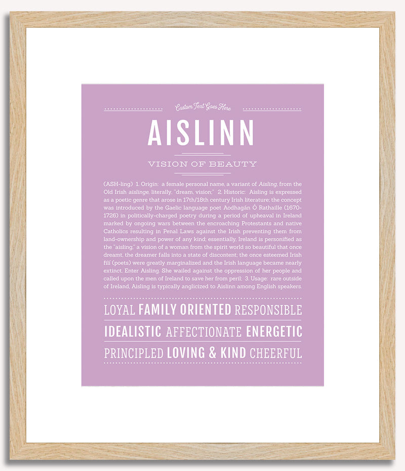 Aislinn | Name Art Print