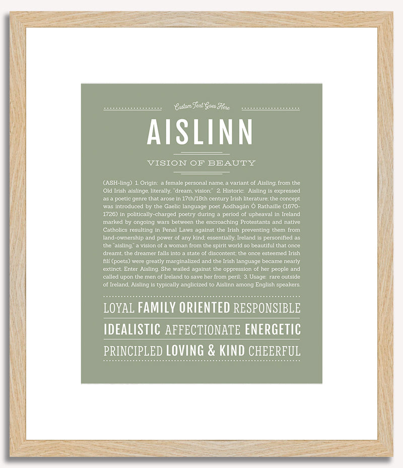 Aislinn | Name Art Print