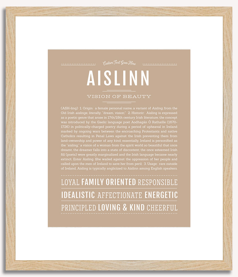 Aislinn | Name Art Print