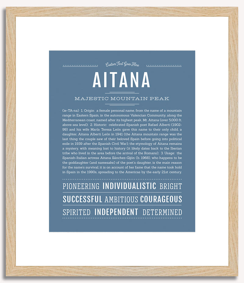 Aitana | Name Art Print