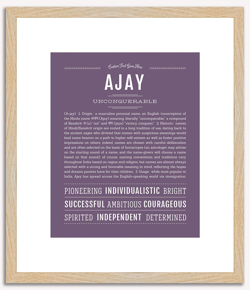 Ajay | Name Art Print