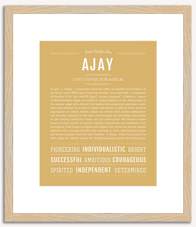 Ajay | Name Art Print