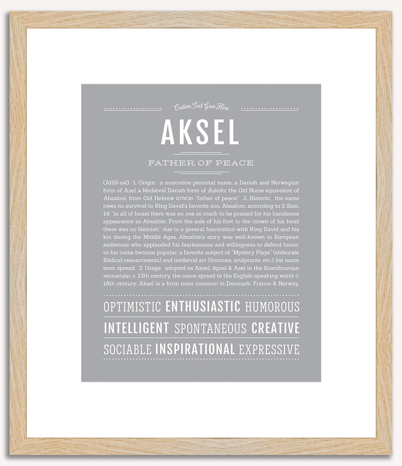 Aksel | Name Art Print