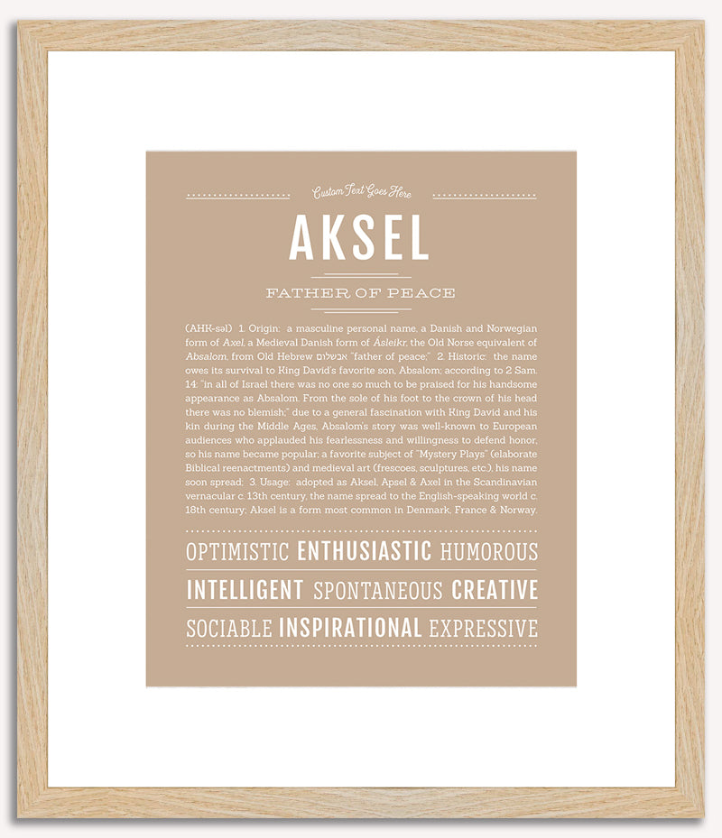 Aksel | Name Art Print