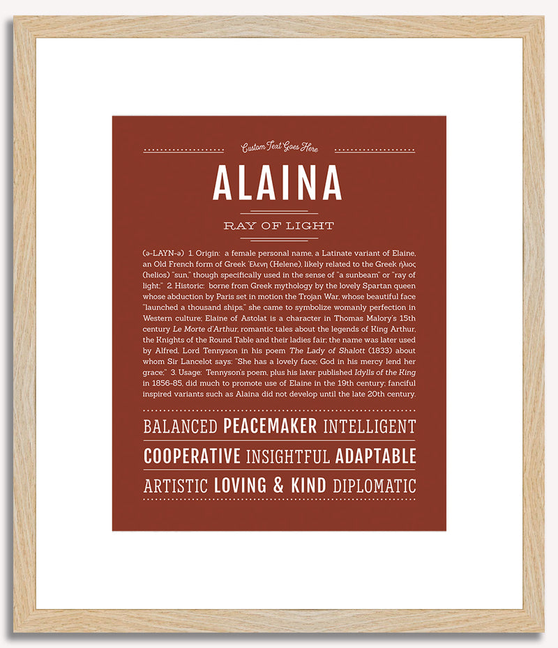 Alaina | Name Art Print