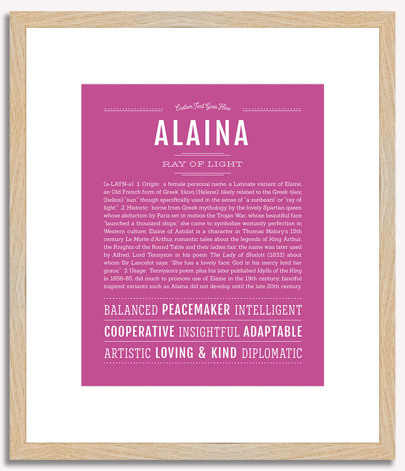 Alaina | Name Art Print