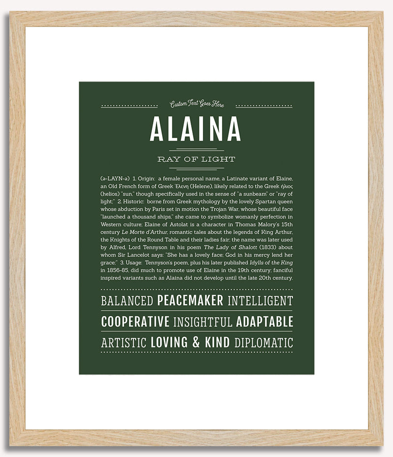 Alaina | Name Art Print