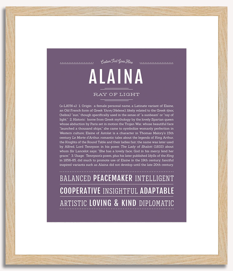 Alaina | Name Art Print