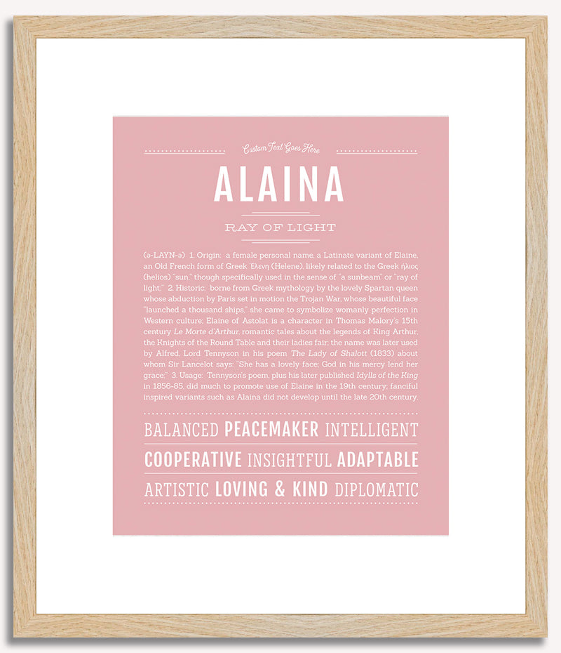 Alaina | Name Art Print