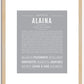 Alaina | Name Art Print