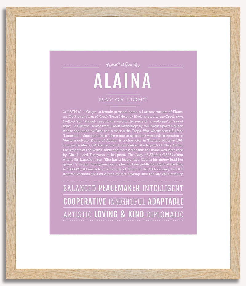 Alaina | Name Art Print