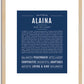 Alaina | Name Art Print