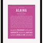 Frame Options | Dark Pink | Black Frame, Matted