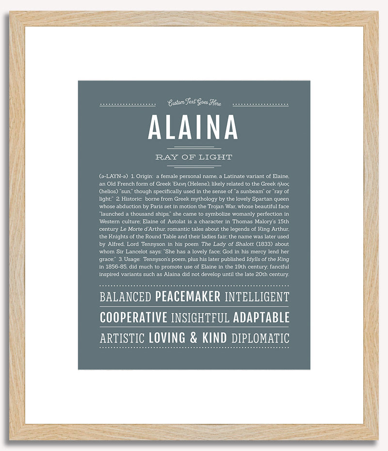 Alaina | Name Art Print