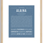 Alaina | Name Art Print