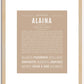 Alaina | Name Art Print