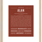 Alan | Name Art Print