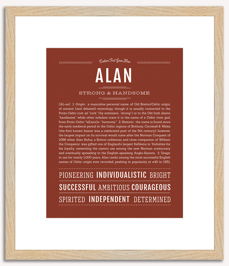 Alan | Name Art Print