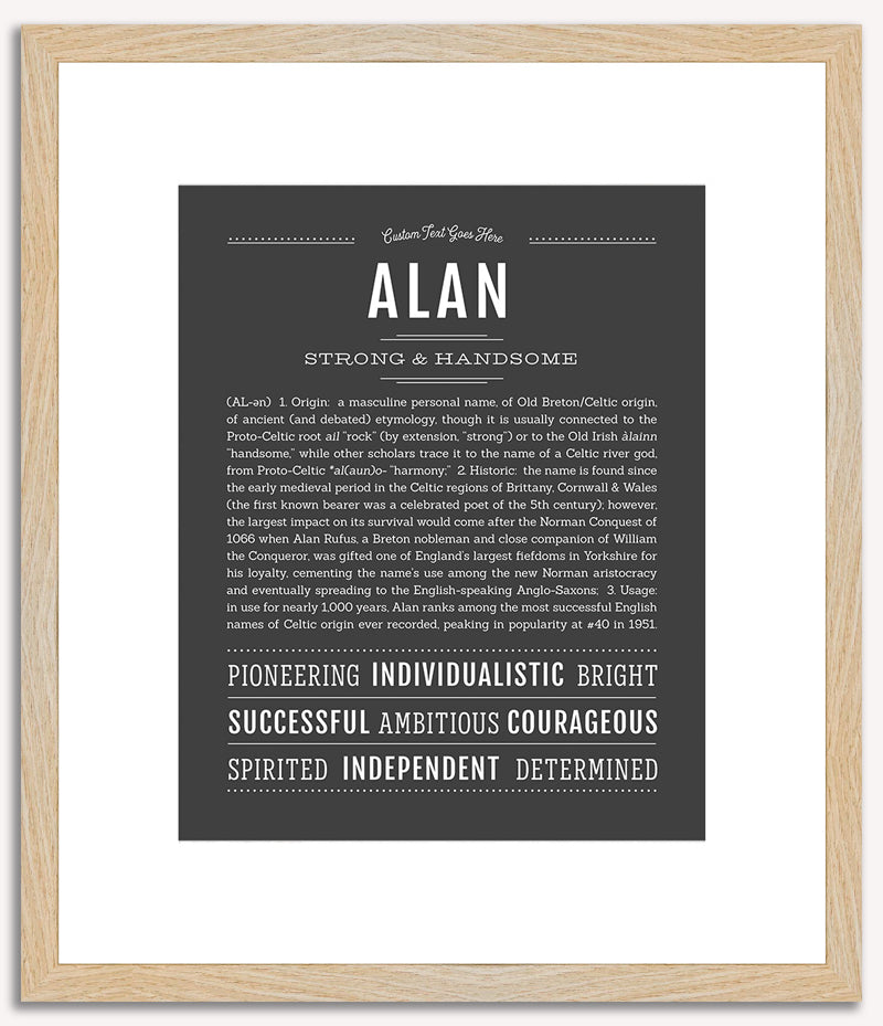 Alan | Name Art Print