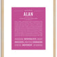 Alan | Name Art Print