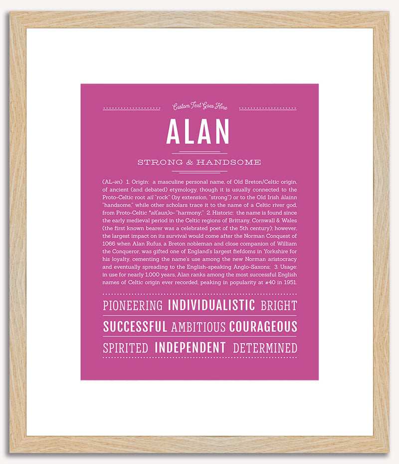 Alan | Name Art Print