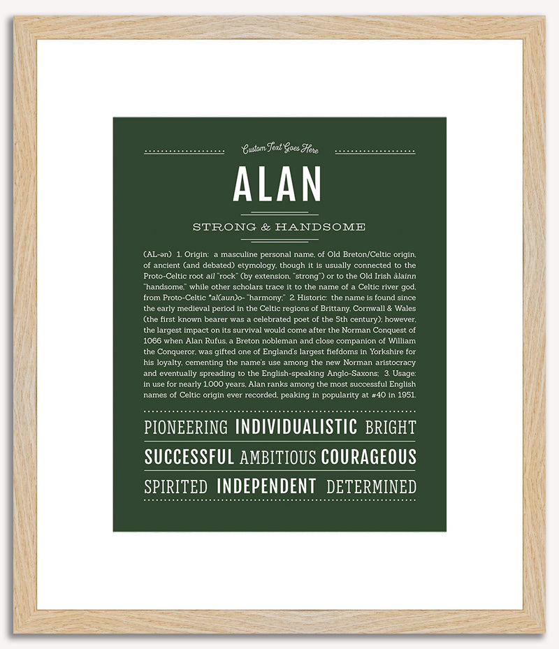 Alan | Name Art Print