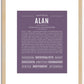 Alan | Name Art Print