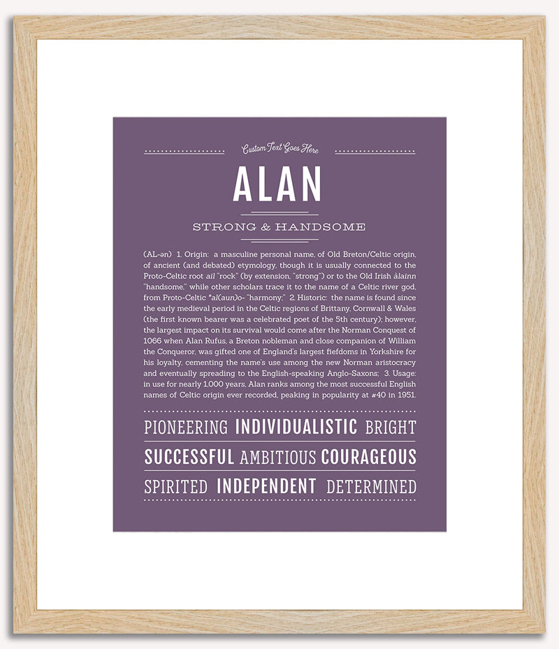 Alan | Name Art Print