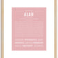 Alan | Name Art Print