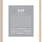 Alan | Name Art Print