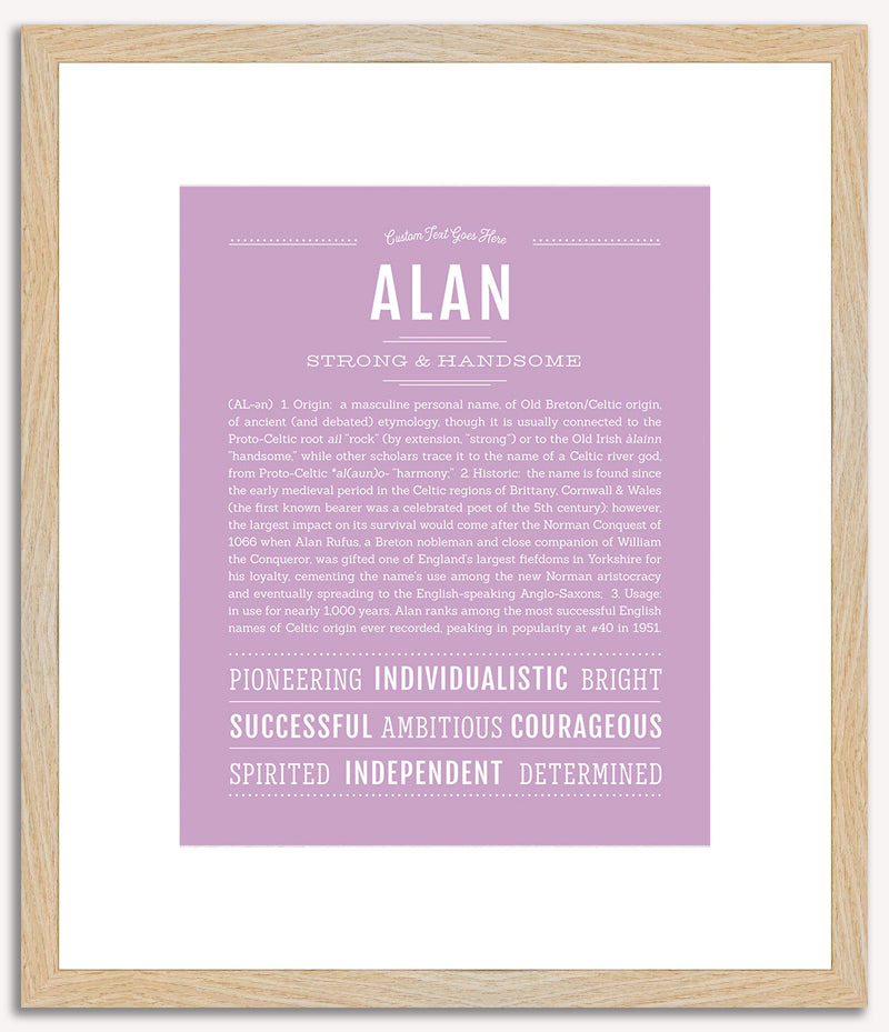 Alan | Name Art Print