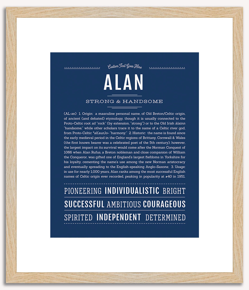 Alan | Name Art Print