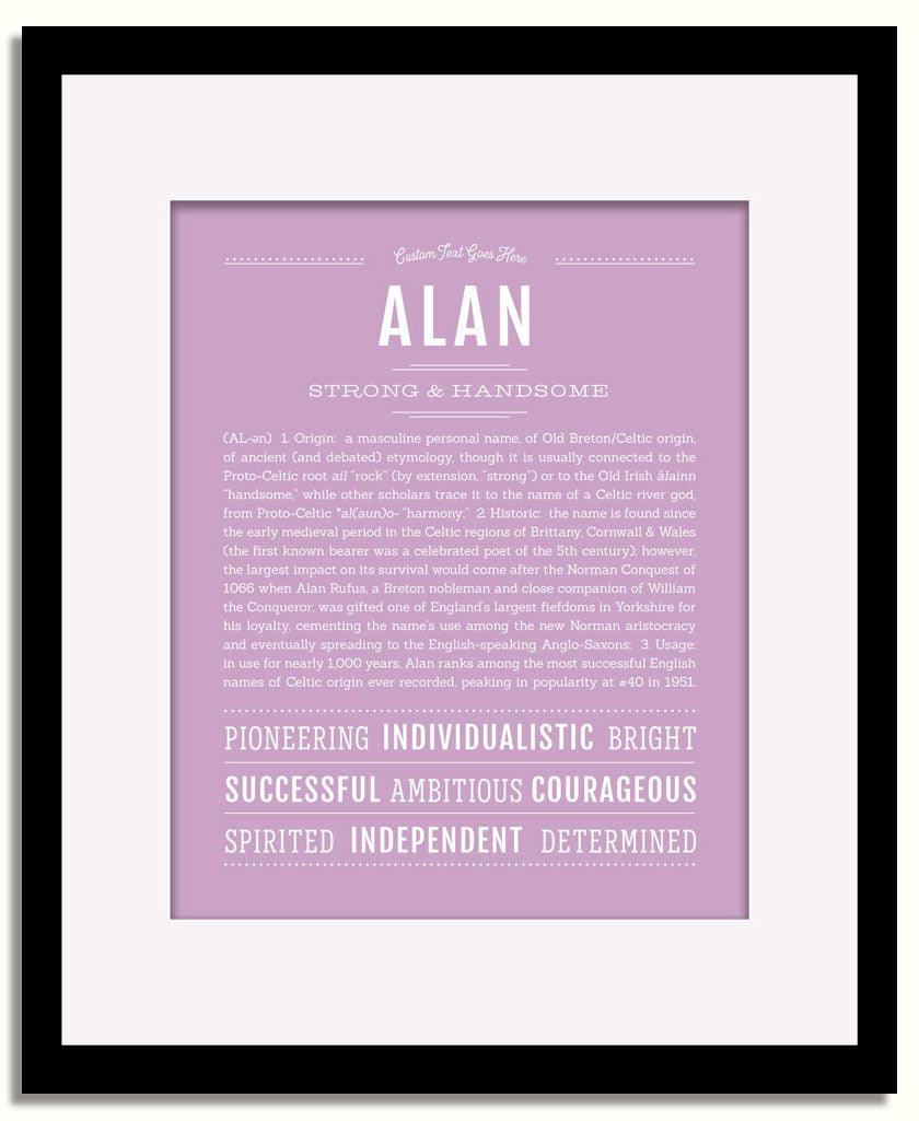 Frame Options | Lilac | Black Frame, Matted