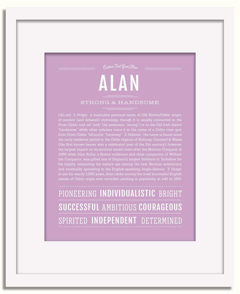 Frame Options | Lilac | White Frame, Matted