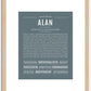 Alan | Name Art Print