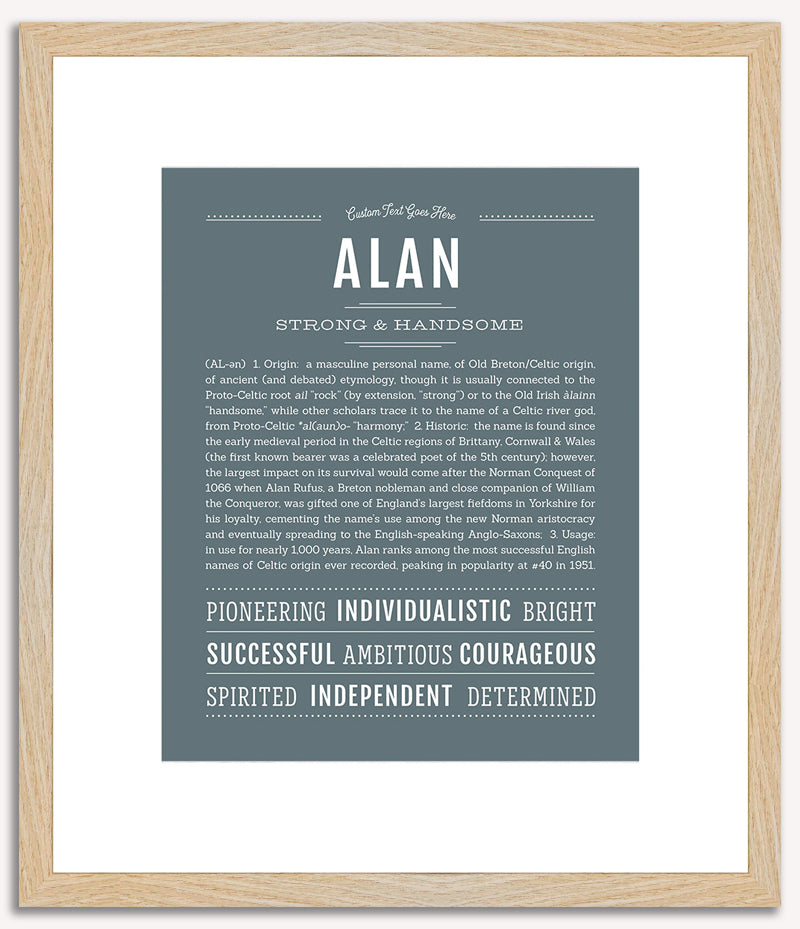 Alan | Name Art Print